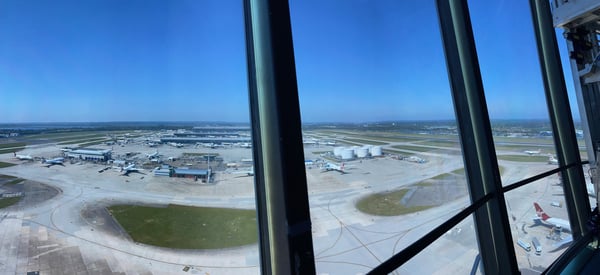 View from Heathrow control tower