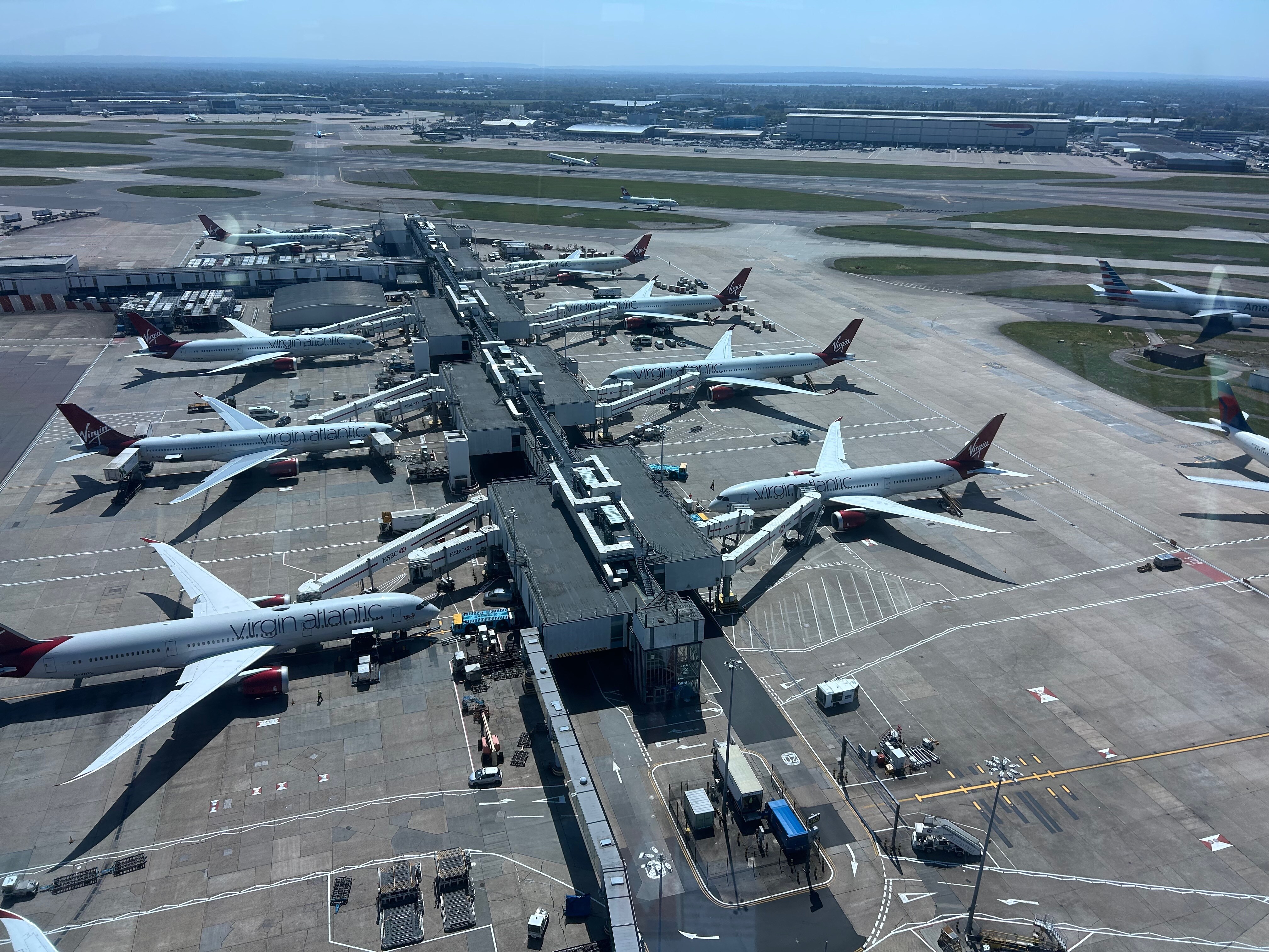 terminal three from the tower